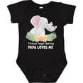 thumbnail image 3 of Inktastic I'll Never Forget That My Papa Loves Me with Cute Elephants Boys or Girls Baby Bodysuit, 3 of 5