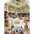 thumbnail image 5 of Summer Lemon Table Cloth, Waterproof Tablecloth for Rectangle Tables, Watercolor Flowers Fruits Leaf Green Reusable Washable Fabric Table Cover for Restaurant Kitchen Dining Tables 52"x70", 5 of 9