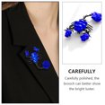 thumbnail image 3 of 1pc Creative Scorpion Forma Brooch Vintage Rose Pattern Broche Decoración, 3 of 5
