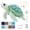 Style D, variant on 3D Beaded Animal DIY Kit, Easy DIY Beading Embroidery Kit with 4 Cute Designs, Cute Bird & Animal Beading Craft Set, Handmade Bead Art Mosaic Kit for Adults,Beginners (Octopus)