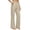Beige, variant on High Waist Straight Leg Pants for Womens Breathable Comfy Running Sports Trousers with Pockets L