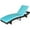 Turquoise, variant on Costway Patio Rattan Folding Lounge Chair Chaise Adjustable W/Turquoise Cushion