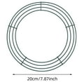 thumbnail image 3 of 8 Inch Round Metal Wire Frame Garland for Wedding Valentine Easter St Patrick DIY Wreath, 3 of 6