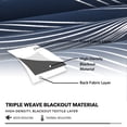 thumbnail image 2 of Deconovo Blackout Curtains, Silver Wave Line Print, Navy Blue, 66W x 84L Inch, Noise Reducing, Privacy Drapes for Bedroom, 2 Panels, 2 of 6