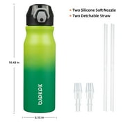 BJPKPK 25oz Stainless Steel Water Bottle with Straw, Insulated Water Bottle, Bamboo