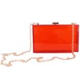 thumbnail image 1 of Trayknick Crossbody Bag Transparent Square Solid Storage Acrylic Multipurpose Messenger Bag for Outdoor Dark Red, 1 of 13