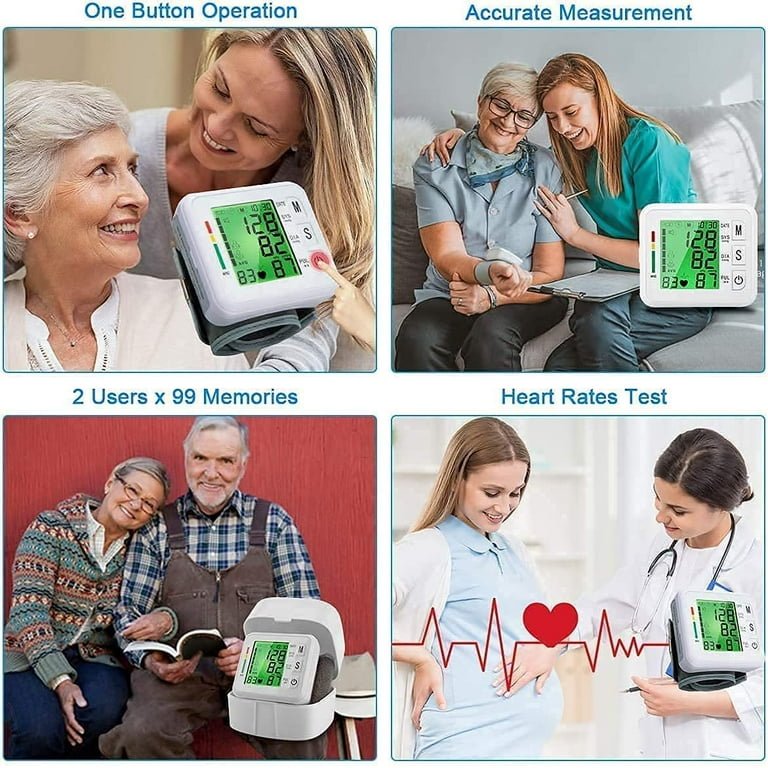 Dropship Portable Rechargeable Digital Blood Pressure Monitor With LCD  Display, 2 X 99 Readings Memory For Home & Clinical & Health Monitoring  (Battery Not Included) to Sell Online at a Lower Price