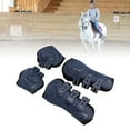 thumbnail image 3 of Bottes de Tendon de Cheval, PU Shell Tendon Fetlock Bottes de Garde de Garde pour l'Équitation Amortissant les Chocs Protection de la Compétition Ouverte devant le Saut Tendon Bottes de Chevaux, 3 of 7