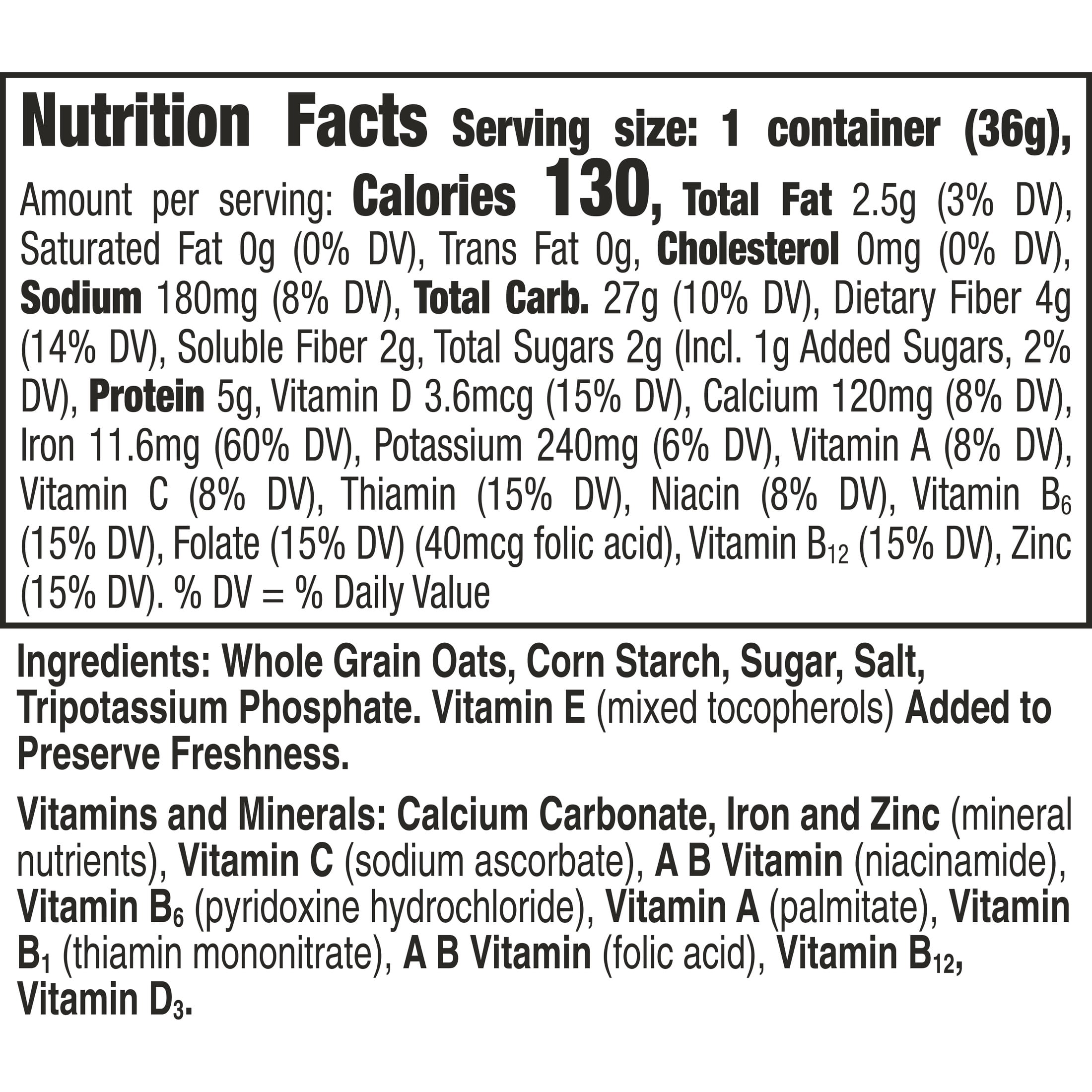 (4 pack) Cheerios Breakfast Cereal Cup, Gluten Free, Single Serve Cereal, 1.3 oz