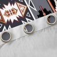 thumbnail image 4 of Homewish Western Boho Aztec Black Out Curtains for Men, Rustic Mandala Hippie Curtains Pack of 2 (42x63 Each), Grey Black Abstract Bedroom Curtains, Living Room Curtains Decor, 4 of 6