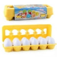 thumbnail image 4 of WLOELOEW orange Color Shape Sorter Matching Set Educational Learning Toy Kids Gift 12Pcs, 4 of 8