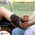 thumbnail image 6 of Ezy Wrap Speed Lacer Compression Ankle Brace – Breathable Ankle Support with Speed Lacing Tabs & Figure 8 Straps for Comfort – Stability, Ankle Pain Relief & Injury Recovery, 6 of 7