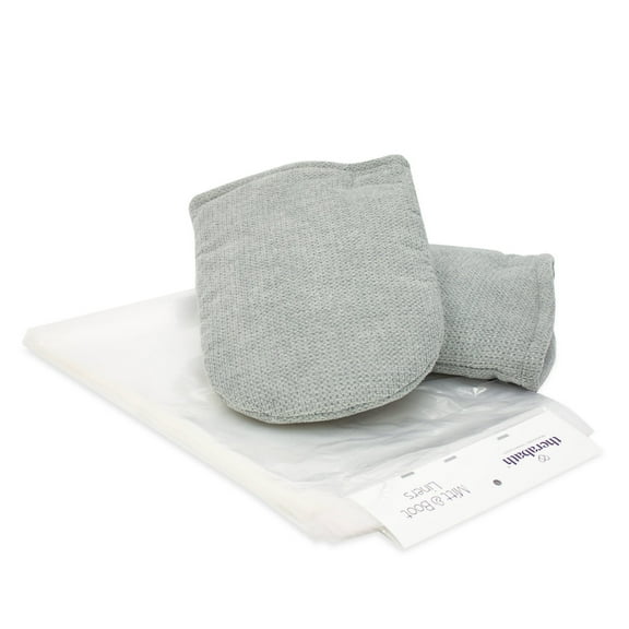 Therabath Insulated Mitt Kit for Paraffin Wax Bath, for Arthritis and Skin Therapy, Includes 2 Hand Gloves and 100 Plastic Liners, for Home and Spa Use, Made in the USA