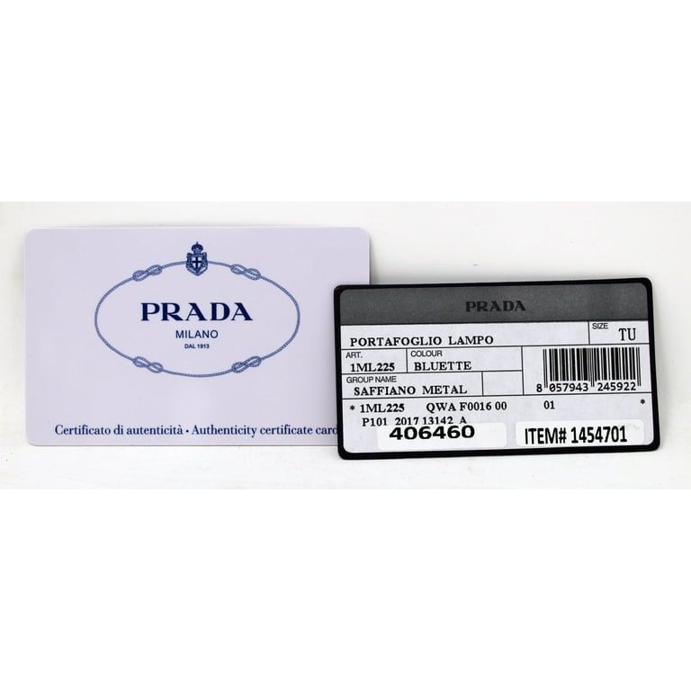 Prada Authenticity Card