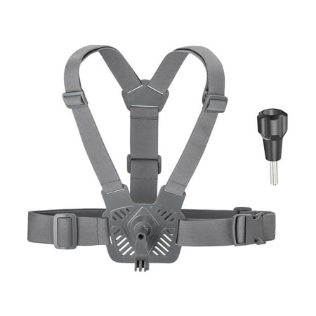 Wzmzjy Action Camera Chest Mount Harness Strap Elastic Hands Free for Vlogging Outdoor