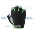 thumbnail image 5 of Men's and Women's Half Finger Sports Gloves, Shock Absorbing Cycling Gloves with Sweat Wipe Thumb Breathable Mesh Back Gym Workout Hiking Outdoor Activity Gloves, 5 of 7