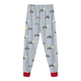 thumbnail image 5 of xaweyi Toddler Boys Long Sleeve Pajama Set 2T 3T 4T 5T 6T 7T 8T Crew Neck Construction Vehicle Print Top and Jogger Pants 2 Piece Sleepwear Outfit, 5 of 8