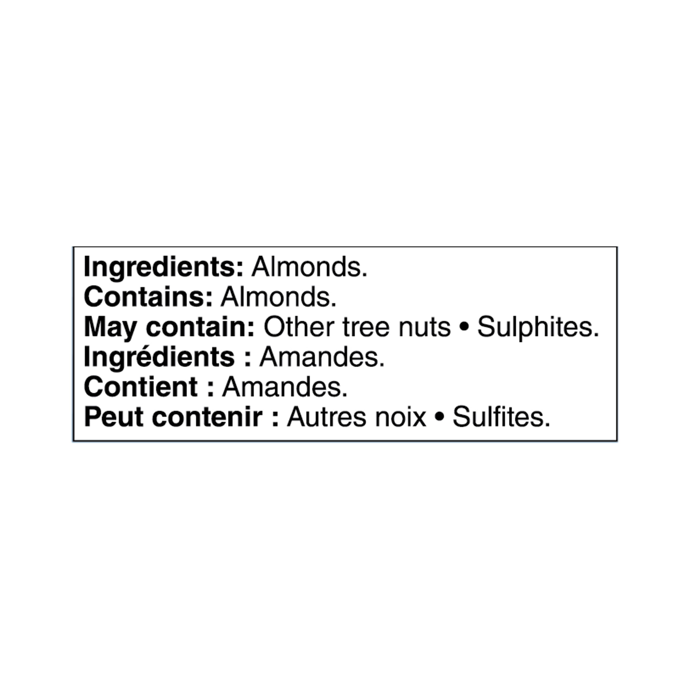 Amandes tranchées naturelles Great Value