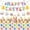 C, variant on HAPPY EASTER Party Decoration Set,Includes Tablecloth,Banner,Balloons & Honeycomb for Easter Egg Celebration,Tablecloths for Decoration and Celebration,A