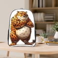 thumbnail image 5 of Zufioo Cartoon Cheetah With Attitude Print Transparent Backpack, 16-inch PVC Waterproof Schoolbag, Suitable for Campus Work and Travel, Unisex, 5 of 7