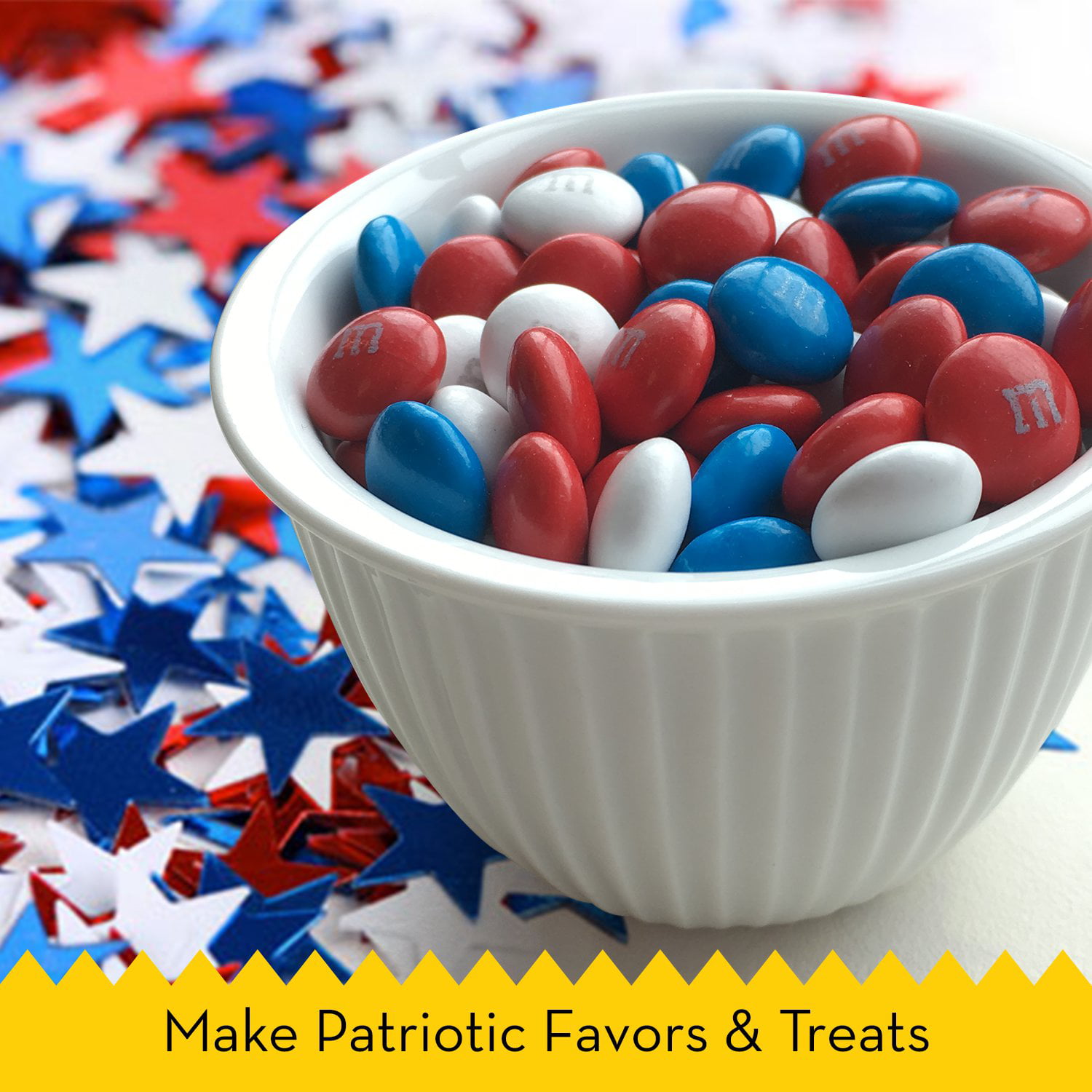 M&M's Red, White & Blue Patriotic Milk Chocolate Candy, 38 Ounce Party Size  Bag, Chocolate Candy