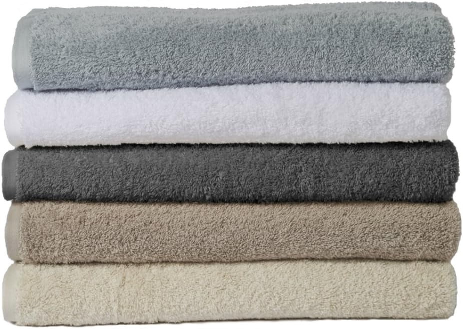 Coyuchi Cloud Loom Organic Hand Towel – Slate, 20x30 Inches, 100% GOTS-Certified Turkish Cotton, Super Soft & Absorbent, Eco-Friendly