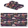 thumbnail image 2 of Dreamtimes Mushroom Pattern Towel Set of 3, Ultra Soft and Absorbent Bath Towels for Bathroom Sports Gym Swim Spa Beach (1 Bath Towel, 1 Hand Towel & 1 Washcloth), 2 of 7