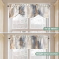thumbnail image 5 of Beige Gray Tie Up Valance Curtains for Windows, Kitchen Curtains Window Treatments, Abstract Grunge Mottled Neutral Texture Short Window Shades Valances for Bedroom Bathroom Cafe 42"x18", 5 of 8