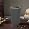 thumbnail image 4 of Insulated Travel Coffee Mug with Lid | 16oz Portable Stainless Steel Tumbler | Spill-Proof & Temperature Control | Black, Gray, or Beige, 4 of 6