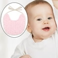 thumbnail image 4 of Baberos para bebés Babero para destete con banda para el cuello ajustable para niños que comen la dentición Delantal portátil para bebés de 0 F rosa, 4 of 8