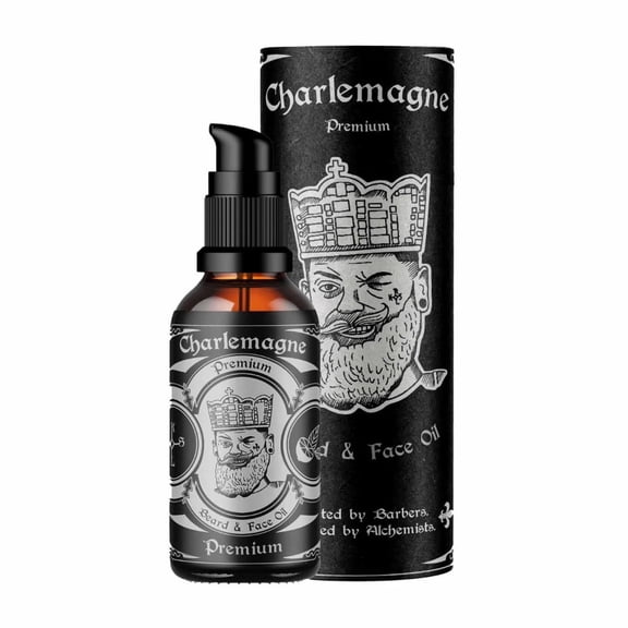 Charlemagne Premium Beard Oil Lime and Mint 30 ml Hydrating Softening Beard Care Oil for Men USA.