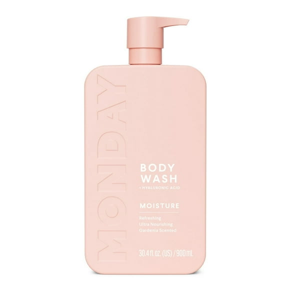 MONDAY Haircare MOISTURE Body Wash with Hyaluronic Acid, Shea Butter, Coconut Oil & Grapefruit Extract for Normal to Dry Skin 900 mL, Body Wash