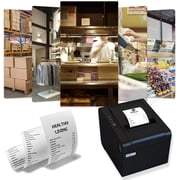 rongta 80mm USB Thermal Receipt Printer with Auto Cutter for POS Systems