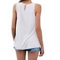 thumbnail image 3 of HAPIMO Women's Summer Tank Tops V-Neck Blouse Lace Trim Camisole Solid Color Print Tops Sleeveless Shirts for Girls Casual Slim Camis White M, 3 of 6