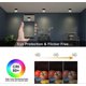 thumbnail image 2 of Round Black Warm White Ceiling Lamp with 12W 3000K LED Light for Living Room, Aluminum Light Fixture Spotlights Suitable for Various Brands, 2 of 5