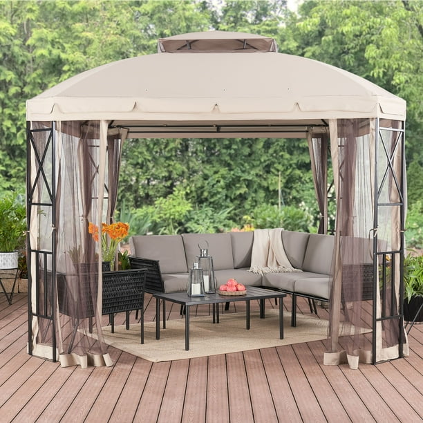 Mainstays Alton Heights 10' x 10' Gazebo with Netting