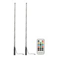 thumbnail image 1 of Aramox RGB LED Whip Light With Flag APP Control LED RGB  Dancing Light Offroad Warning Lighted Antenna Whips 300 Patterns 366 Modes 12 To 24V For UTV ATV Off Road Vehicle Boat, 1 of 8