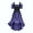 Purple, variant on GaThRRgYP Women's Dark Gothic Party Dress,Women Plus Size Cold Shoulder Sleeve Lace Up Halloween Dress Long Dress Wine S