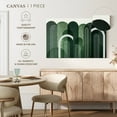 thumbnail image 4 of Elephant Stock Mid-century Arches Emerald Green Wall Art - Horizontal Canvas Wall Art - Living Room Wall Decor - Abstract Canvas - Green And White Decor By Urban Epiphany - 12" x 8", 4 of 4