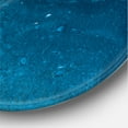 thumbnail image 3 of Designart 'Abstract Marble Composition In Orange and Blue V' Modern Circle Metal Wall Art 23x23 - Disc of 23, 3 of 5