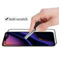 thumbnail image 4 of For Apple iPhone 11/XR Bulk White Paper Card Package Black edged Tempered Glass (Black), 4 of 4