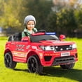 thumbnail image 3 of Costway Voiture Électrique pour Enfants 12V avec Télécommande Lumières/sons Rouge, 3 of 10