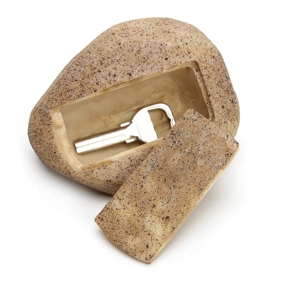 Faux Rock Key Hider, Garden Key Hider Outdoor, Hide A Key in Plain Sight in a Real Looking Rock/Stone - Safe for Outdoor Garden or Yard