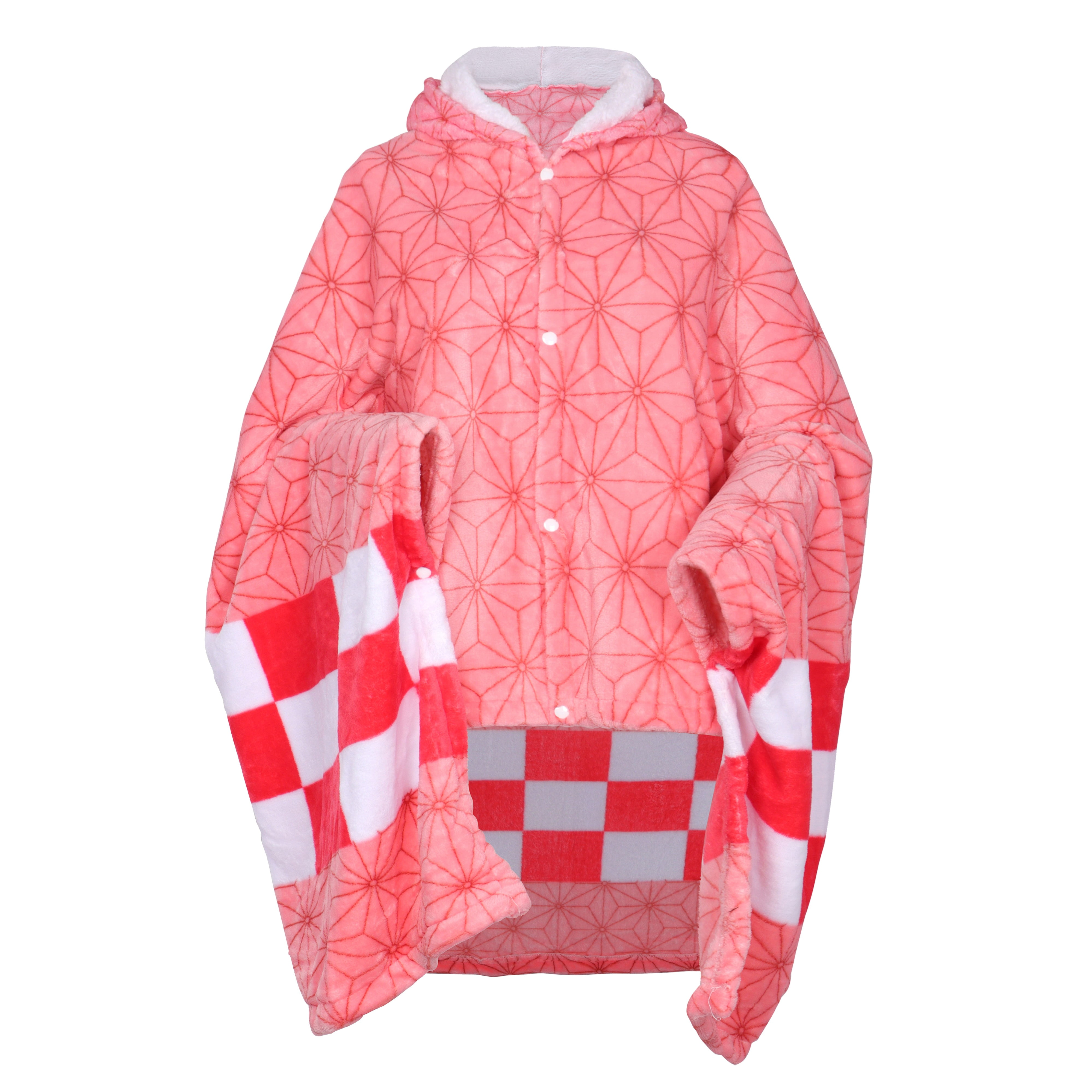 Roffatide Demon Slayer Kamado Nezuko Wearable Blanket Hoodie Anime