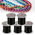thumbnail image 4 of LLC 5 Rolls Crystal Line Beads String Wire Jewelry Material Elastic Thread for Jewelry DIY (Black), 4 of 6