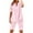 Pink, variant on Bloomae Women Summer Cotton Linen Short Sets 2 Piece Lounge Shorts Casual Button V Neck Tops Loose Beach Vacation Two Piece Outfits Tracksuits Pink L