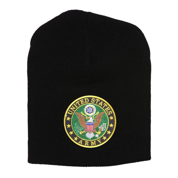 United States Army Seal Black Short Beanie