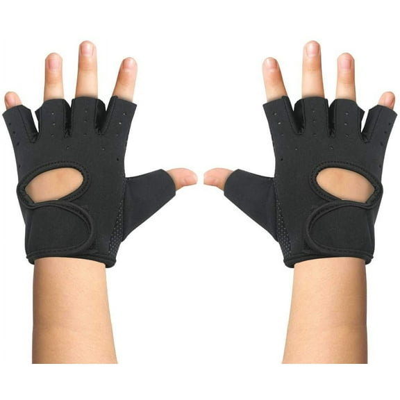 Fingerless Workout Gloves - Anti-Slip Fitness Mitten for Children Cycling Yoga Weightlifting