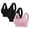 Pink, variant on 3 Pack Support Bra Adaptive Bra Women Yoga Solid Sleeveless Cold Shoulder Casual Tanks Blouse Tops Intimates Seamless Padded Bra Underwear White
