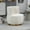 White, variant on HOMEFUN 360 Degree Swivel Cuddle Barrel Accent Sofa Chairs, Round Armchairs with Wide Upholstered, Fluffy Velvet Fabric Chair for Living Room, Bedroom, Office, Waiting Rooms(Black)